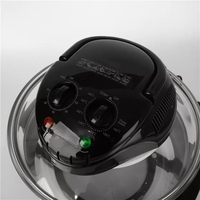 Friteuse électrique multifonctionnelle pour maison, 20l, Machine à frites, verre intelligent, visualisation, four à ondes lumineuses