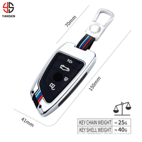Porte-clés télécommande de voiture en alliage de Zinc, pour Bmw X1, X3, X5, X6, X7, F30, F10, e90, e60, e63, e46, pièces