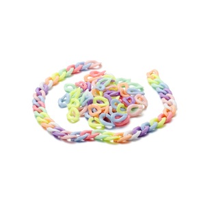 อุปกรณ์ตกแต่งเครื่องประดับอะคริลิค สร้อยคอทำมือ สีมาการอง แหวนเปิด ตัวล็อคสร้อยคอ วัสดุงานฝีมือ - Product Image 1