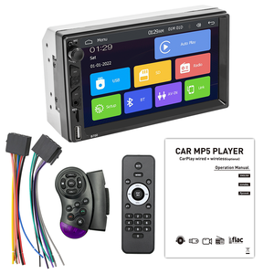 BQCC 2DIN Carplay Android Auto 汽车收音机 7 英寸电容式触摸屏 FM 发射器 立体声 BT USB AUX-in AHD 倒车辅助 - Product Image 2