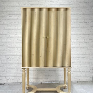 Muebles Nórdicos Modernos para Sala de Estar, Diseño de Armario de Dos Puertas, Armario de Almacenamiento de Madera - Product Image 3