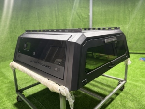 Tapa de caja de camioneta de aluminio sin perforación para F150 T9 Raptor, Ram 1500 Shark 6, cubierta rígida impermeable para camioneta - Product Image 2