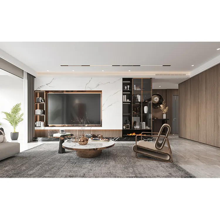 Moderne Holz möbel Designs TV-Ständer Weiß TV-Schrank mit Schubladen