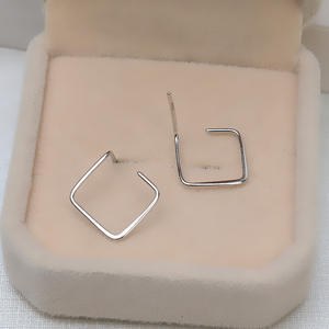 Boucles d'oreilles en argent S925 en forme d'œuf de poussin, polyvalentes, DIY, perle vide, boucle d'oreille pour femme, ciblées, 1013, accessoires de mode, personnalisées - Product Image 3