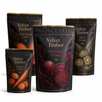 Private Label Gedroogde Ananasbrokjes Zak met Platte Bodem, Folie, Eenvoudige Sluiting, Vochtbestendig Fruitverpakking 4oz 8oz Staande Pouch