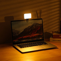 Lampe LED portable et rechargeable pour téléphone portable et ordinateur, avec clip, intensité réglable, pour vidéoconférence et embellissement des selfies