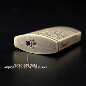 BD256-1 आधुनिक इलेक्ट्रॉनिक विंडप्रूफ लाल आग धातु इंflatable सिगरेट हल्का धूम्रपान सामान थोक - Product Image 4