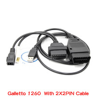 Cable de Reprogramación Galletto 1260 EOBD2/OBD2 Más Vendido con Chip FT232RQ, 1 Año de Garantía, Compatible con la Mayoría de los Autos