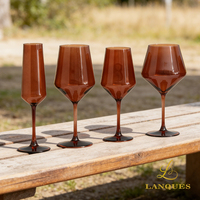 Verres à vin Lanques taupe de style européen, nouveau design, lavables au lave-vaisselle, durables, fabriqués à la machine, pour vin rouge Bordeaux, mariage