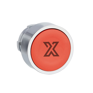 หัวปุ่มกดแบบกดเรียบสีแดง ZB2BA4C - Product Image 1