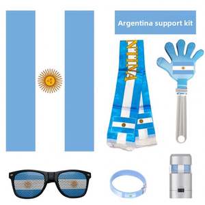 Kit de Animación Infantil para la Copa Mundial de Fútbol Argentina 2026, Bufandas Personalizadas, Gafas de Fanático, Pulseras de Aplausos, Pintura Facial, Accesorios de Animación - Product Image 1