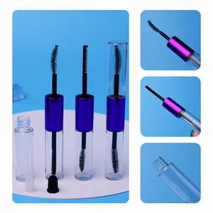 Tube à lèvres vide double tête en PETG, couleur personnalisée, impression sérigraphique, emballage transparent de luxe portable, marque <span class=keywords><strong>KAIJIN</strong></span> - Product Image 4