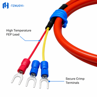 Sonde de température Pt100, diamètre 3 mm, longueur 150 mm, 3 fils, thermomètre à résistance en platine RTD, câble en silicone, OEM ODM IP65