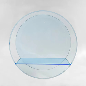 Vente en gros d'usine, boîte de présentation murale en acrylique colorée, vitrine ronde en acrylique - Product Image 3