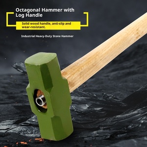 เครื่องมือทุบผนังค้อนขนาดใหญ่พร้อมที่จับ<span class=keywords><strong>ค้อน</strong></span>แปดเหลี่ยม<span class=keywords><strong>ด้าม</strong></span>ไม้ค้อนแข็ง - Product Image 3
