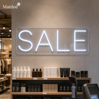En solde : Enseigne néon LED alimentée par USB 5V, compatible avec boîtier de batterie, décoration murale pour vitrine de magasin et promotion commerciale