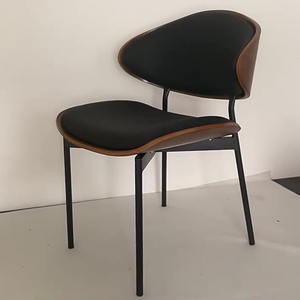 Prix de gros d'usine Chaises de salle à manger de <span class=keywords><strong>restaurant</strong></span> Siège en cuir PU Chaises de salle à manger de luxe au design moderne - Product Image 5