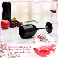 Verres à vin en plastique blancs de 16 oz, gobelets en PP réutilisables et incassables pour enterrement de vie de jeune fille, mariage, fête prénuptiale, anniversaire