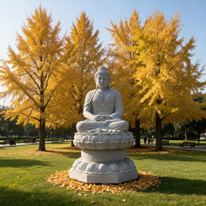 Statue traditionnelle de <span class=keywords><strong>Bouddha</strong></span> Guanyin assis, sculpture religieuse personnalisable pour la décoration des temples, la méditation zen et les espaces sacrés - Product Image 3