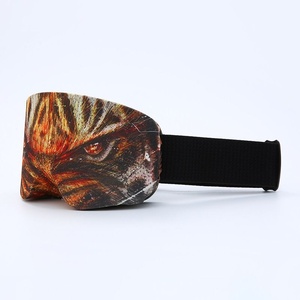 Funda Protectora para Gafas de Esquí con Diseño Animal para Tabla de Snowboard Individual/Doble, Almacenamiento Portátil, Lente Cilíndrica para Nieve - Product Image 5
