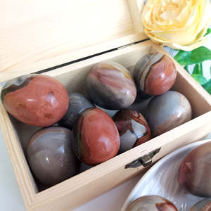 Huevos de Piedra Natural del Océano al por Mayor, Decoraciones de Cristal de Alta Calidad para Aliviar el Estrés y Jugar - Product Image 2