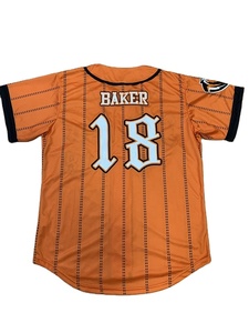 เสื้อเบสบอลผ้าเจอร์ซีย์ปักลายเองได้ - Product Image 6