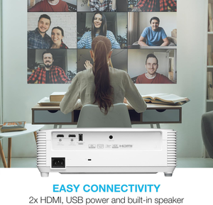 โปรเจคเตอร์พกพาอัจฉริยะ Optoelectronic EH401 ระบบ DLP ความละเอียด 4k สำหรับโฮมเธียเตอร์ ความสว่าง 3600 ลูเมนส์ รองรับ 3 มิติ ฉายระยะใกล้ ระบบปฏิบัติการ Android ในตัว หน่วยความจำ 256MB - Product Image 4