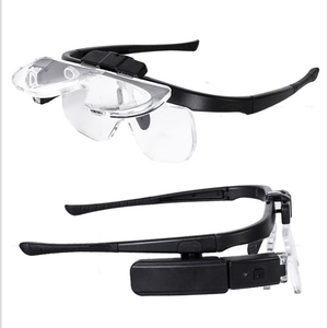 4 Lens Adjustable Headband EyeGlass Magnifier With <strong>LED</strong> Light <strong>Lamp</strong> <strong>Magnifying</strong> Glasses for Eyelash Extension Beauty Makeup Tools - Product Image 5