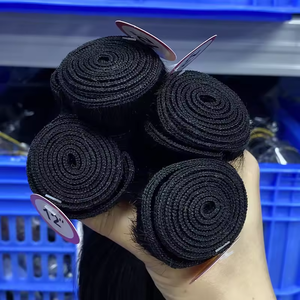 Lots de <span class=keywords><strong>Cheveux</strong></span> Humains Vierges Doublement Étirés Lisses, Peuvent Être Teints et Décolorés, Noir <span class=keywords><strong>Naturel</strong></span>, 10-14 Pouces, Trame de <span class=keywords><strong>Cheveux</strong></span>, Offre de 4 Lots - Product Image 5