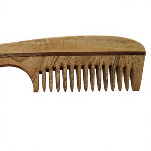 Natural Neem <b>Wood</b> Eco-Friendly Handicraft Polished Hair <b>Comb</b> Feng Shui Animal Design Home Salon Promotion Travel Use Indian - Product Image 1
