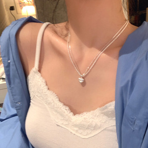 Gargantilla con colgante de corazón, Collar ajustable en forma de mariposa, cadena delicada seccionada para mujer, regalo de moda de subcultura gótica - Product Image 2