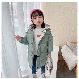 Trench chaud personnalisé pour enfants vêtements filles garçons <span class=keywords><strong>doudoune</strong></span> <span class=keywords><strong>mi</strong></span>-<span class=keywords><strong>longue</strong></span> manteau d'hiver en duvet rembourré à capuche solide et épais pour enfants - Product Image 5