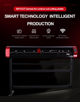 Machine de découpe de vinyle commerciale SKYCUT V24 avec moteur pas à pas 720 mm, prix pour les entreprises avec écran tactile LCD WIFI