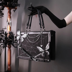 Y2K Labyrinth farfalla Spider Web lettera borse a catena fai da te trasparente borsa a tracolla Lolita gotica moda Vintage - Product Image 1