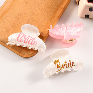 Goreis March คลิปผมสำหรับผู้หญิงอุปกรณ์เสริมสำหรับปาร์ตี้ฤดูใบไม้ผลิฤดูร้อน8ซม. ทำจากพีวีซี - Product Image 2