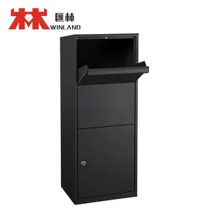 Modern Drop Box With Anti-rust And Anti-theft Design With Letter Slot Standing Parcel Mailboxes