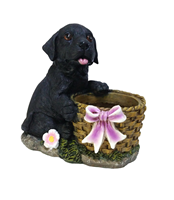 Harga Pabrik Jual Panas Lucu Polyresin Resin Bunga Pot Grosir Kolam Anjing Bentuk Pot Kustom Hewan Planter Pot