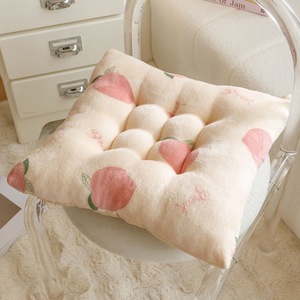 เบาะรองนั่งลายการ์ตูนวินเทจน่ารัก รูปทรงสี่เหลี่ยม ผ้าพลัฌ ช่วยลดแรงกด สำหรับเก้าอี้สำนักงาน นักเรียน ใช้ในบ้าน รองรับสะโพก - Product Image 3