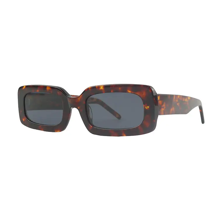 Italian square acetate frame sunglasses acetate polarized rectangle acetate sunglasses