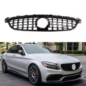 Grille de carrosserie de voiture neuve C63 <span class=keywords><strong>AMG</strong></span> <span class=keywords><strong>GTR</strong></span> Style <span class=keywords><strong>calandre</strong></span> pour mercedes-benz classe C W205 C63 2019-2021 - Product Image 4