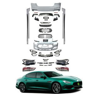 Faros delanteros LED parachoques delantero parachoques trasero faldas laterales actualización completa Retrofit Body Kit para Maserati Quattroporte Trofeo - Product Image 1