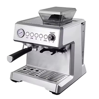 Mesin Espresso Profesional 15 Bar Semi-Otomatis dengan Penggiling Biji Kopi