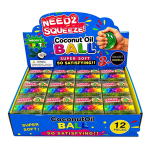 Fruit-style Coconut Oil Squeeze Stress <b>Ball</b> Non-rebound Stress Relief Toy Small Gift for Boys Girls Made in China 15 Years Old - Product Image 2