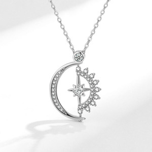 Collana con Ciondolo a Stella a 8 Punte Placcata in Oro Rame, Gioielli Celesti con Zirconi per Donna - Product Image 6