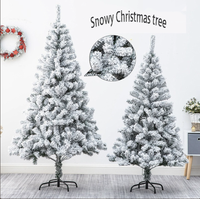 Künstlicher Weihnachtsbaum mit Warmweißem Licht, Faltbarem Ständer, für Innenräume, Feiertagsdekoration, Wohnzimmer-Deko