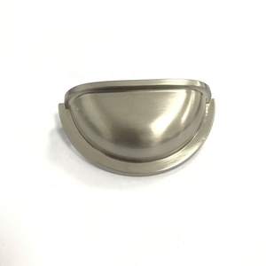 Customized Color <strong>Brush</strong> Nickel Zinc <strong>Kitchen</strong> Hardware Cabinet Door Europe Cup Pull <strong>Handle</strong> 3inch 76mm Drawer Dresser Cup <strong>Handle</strong> - Product Image 2