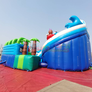 <b>Large</b> outdoor kids bouncy castle parc aquatique gonflable penguin theme inflatable water parks <b>slide</b> for adults - Product Image 3