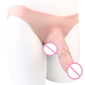 FAAK Penis Extension Toys for Male Penis Enlargement Extension Delay Ejaculation Cock Sleeve Dick Cover Hollow <b>Dildo</b> Pants - Product Image 6
