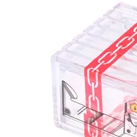Caja de plástico transparente IQ Box, truco de magia, cajón secreto, aprendizaje, juguetes educativos, accesorios de magia, juguetes de inteligencia, 1 ud.
