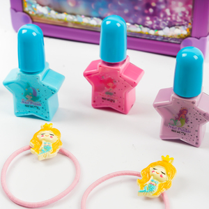 Kits de <span class=keywords><strong>maquillaje</strong></span> Morado para niños con ingredientes no tóxicos <span class=keywords><strong>Estuche</strong></span> cosmético portátil para niños con mango - Product Image 4